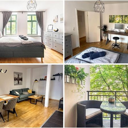 Super Zentrale, Gemutliche Wohnung Mit Balkon 莱比锡 外观 照片